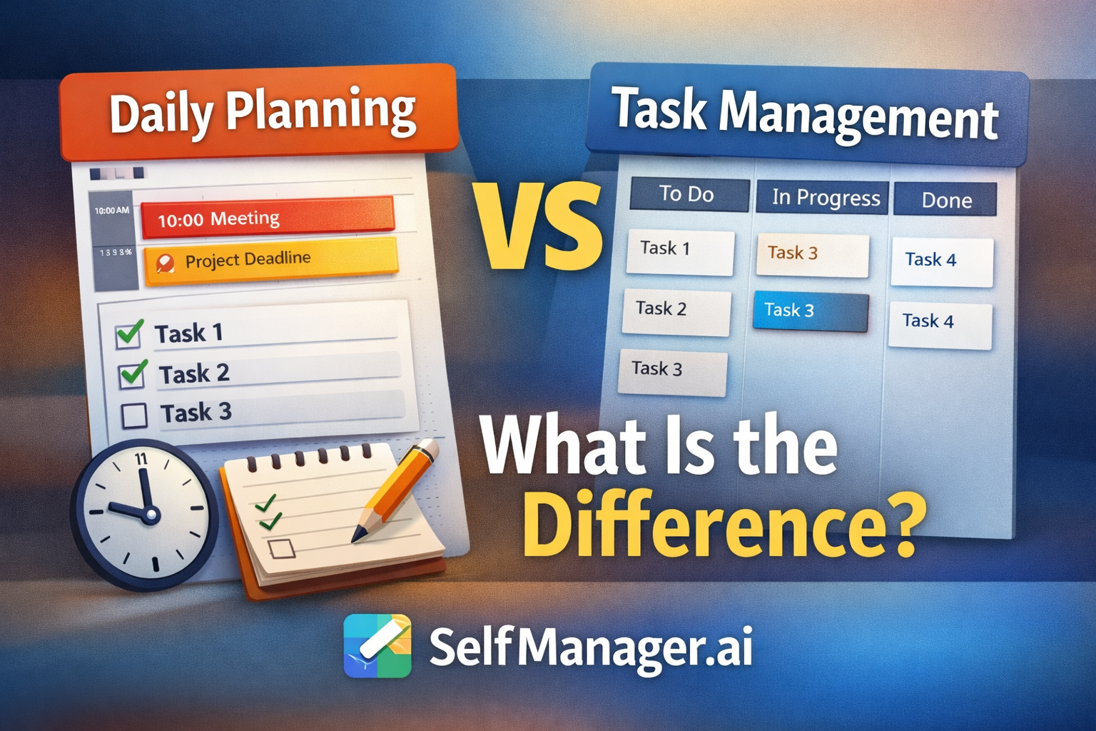 Daily Planning vs Task Management