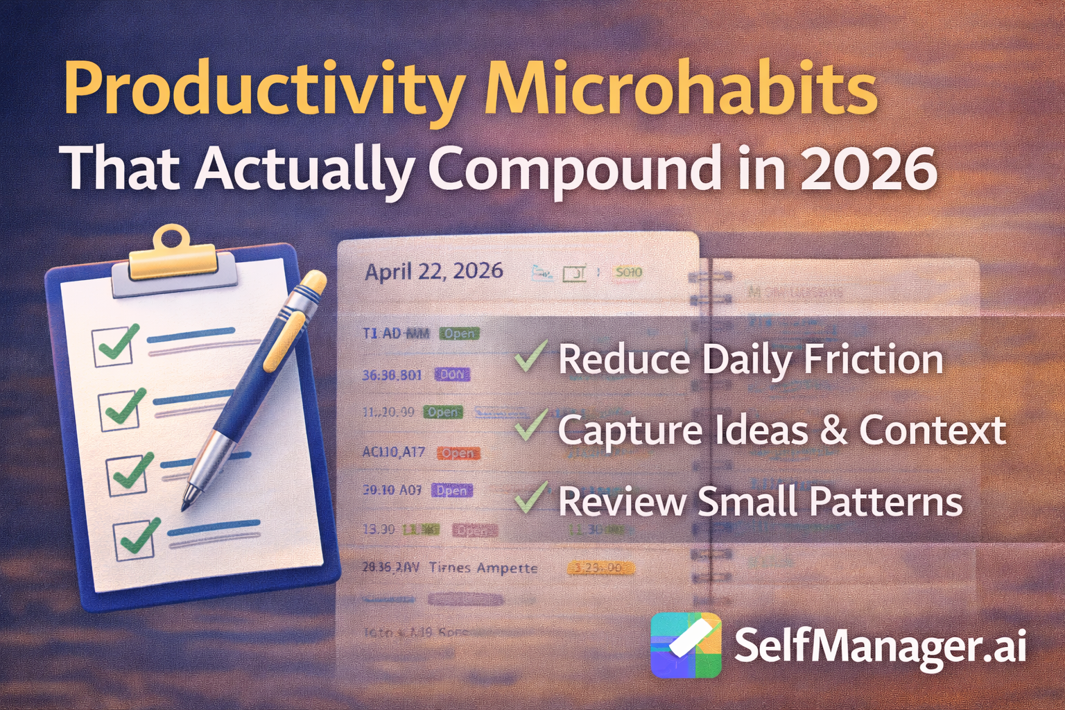 Productivity Microhabits That Actually Compound in 2026