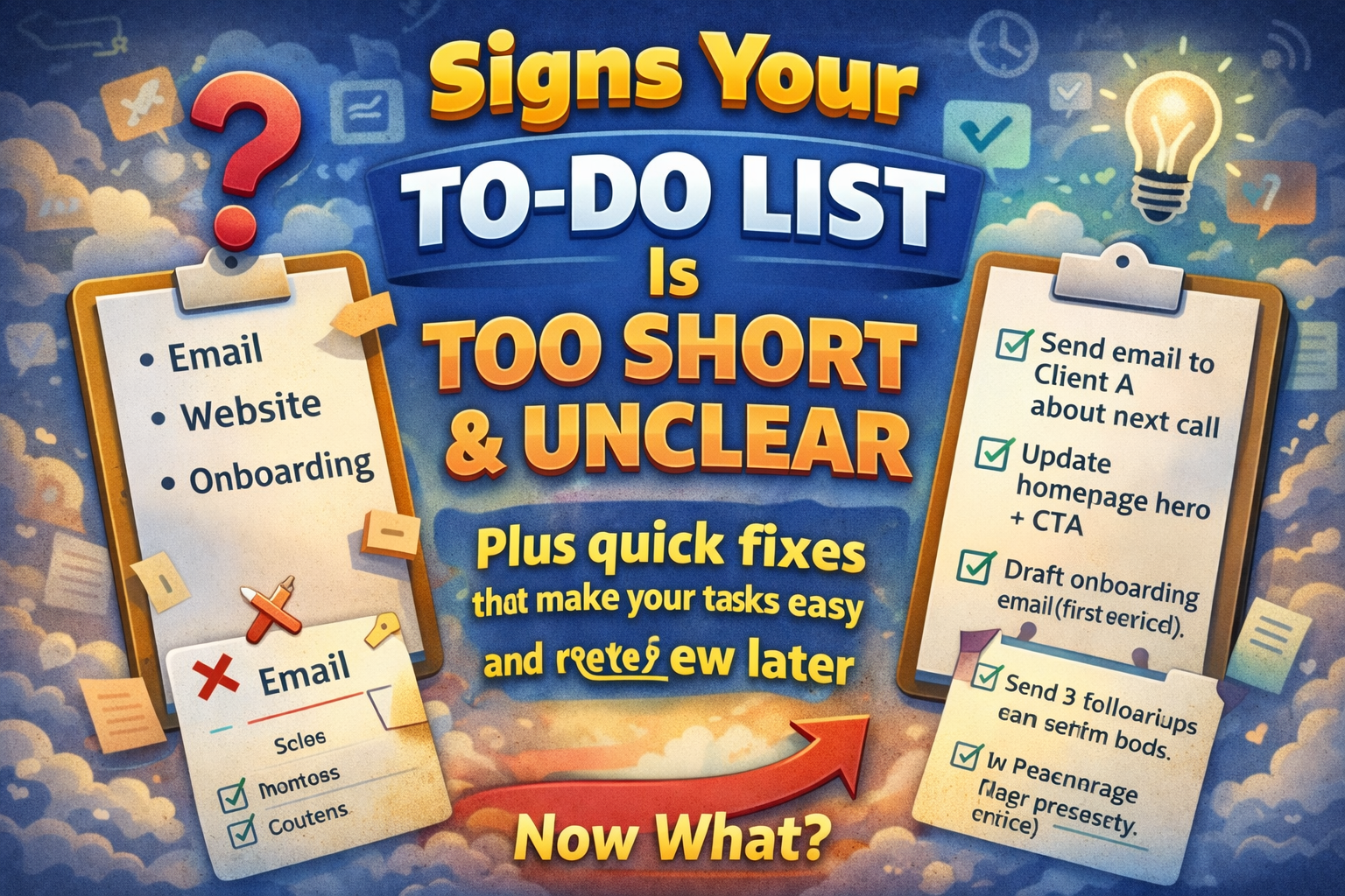 Signs Your To-Do List Is Too Short and Unclear