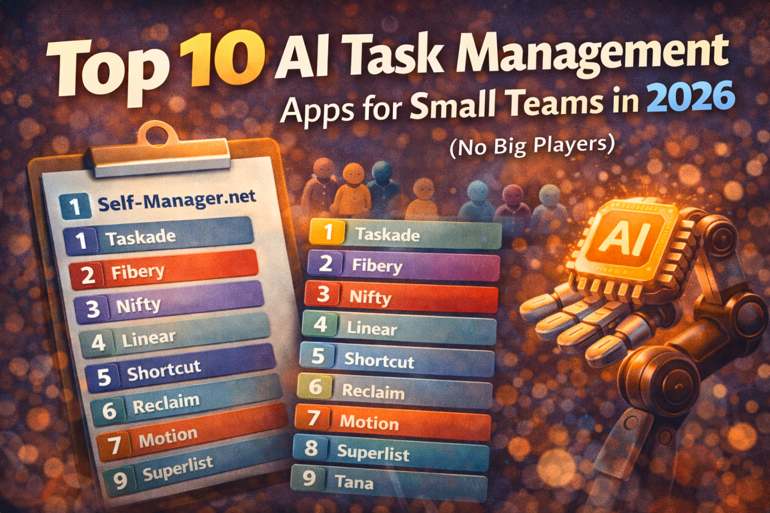 Top 10 AI Task Management Apps for Small Teams in 2026