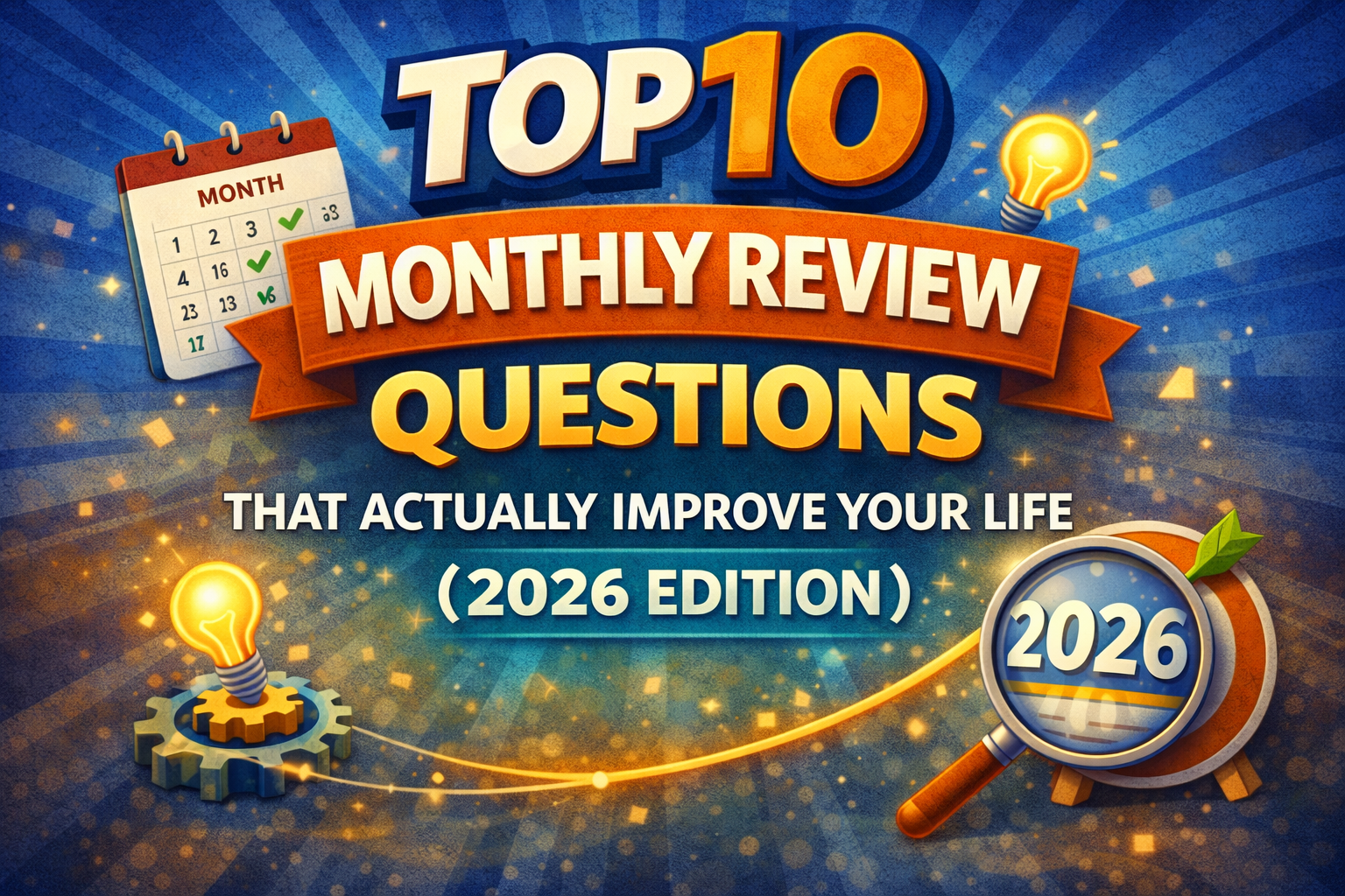 Monthly review questions improving life through reflection and pattern recognition