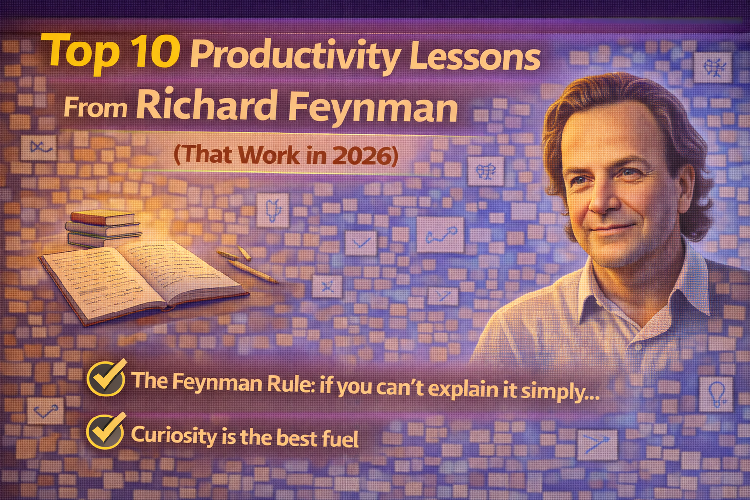 Top 10 Productivity Lessons From Richard Feynman (That Work in 2026)