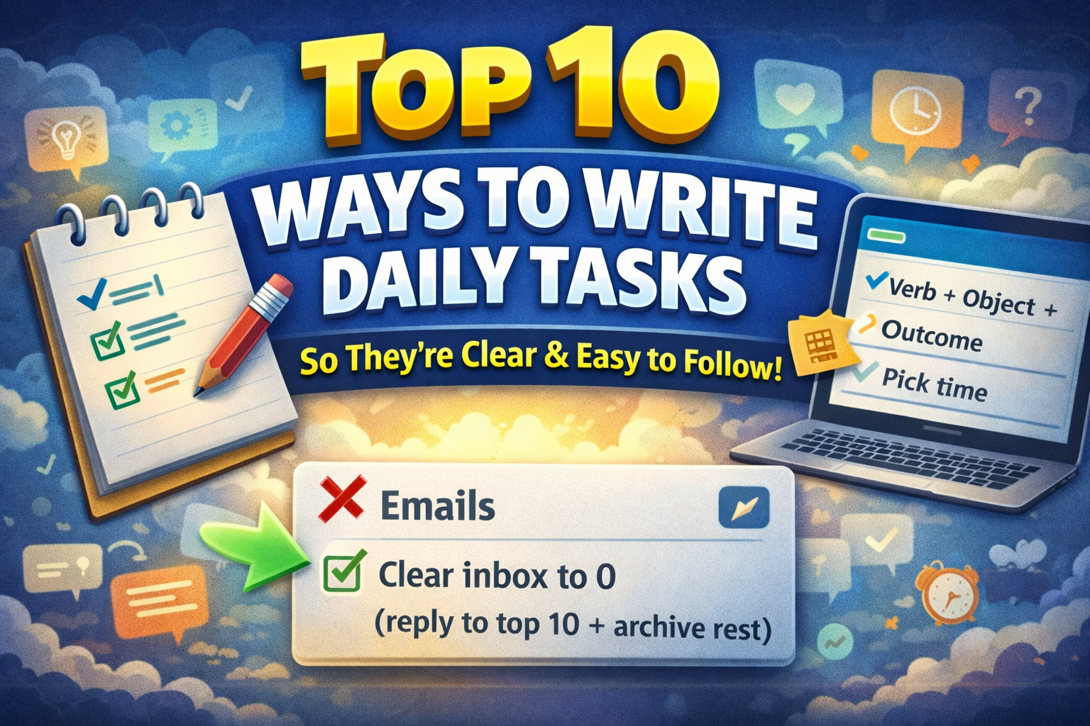 Top 10 Ways to Write Daily Tasks So They're Easy to Follow