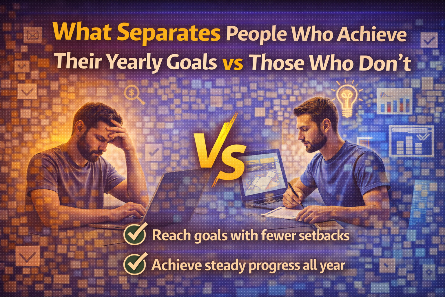 What Separates People Who Achieve Their Yearly Goals vs Those Who Don't