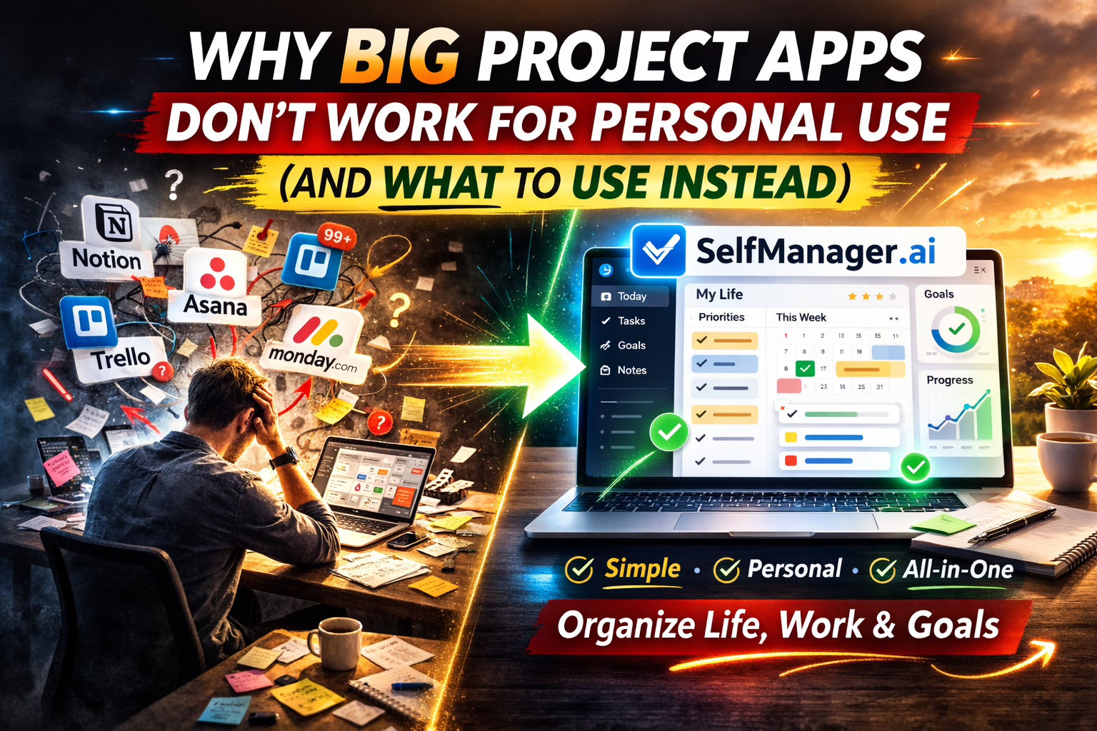 Why Many People Don’t Like Big Project Management Apps for Personal Use