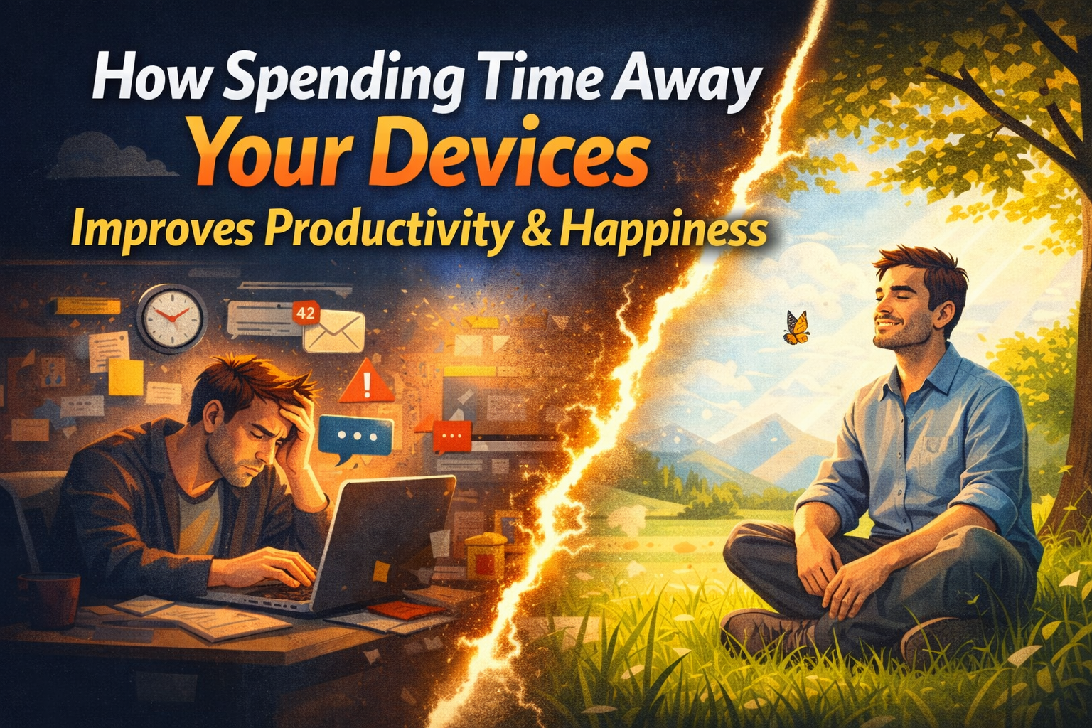 Why Touching Grass and Spending Time Away From Your Devices Can Improve Long-Term Productivity and Happiness